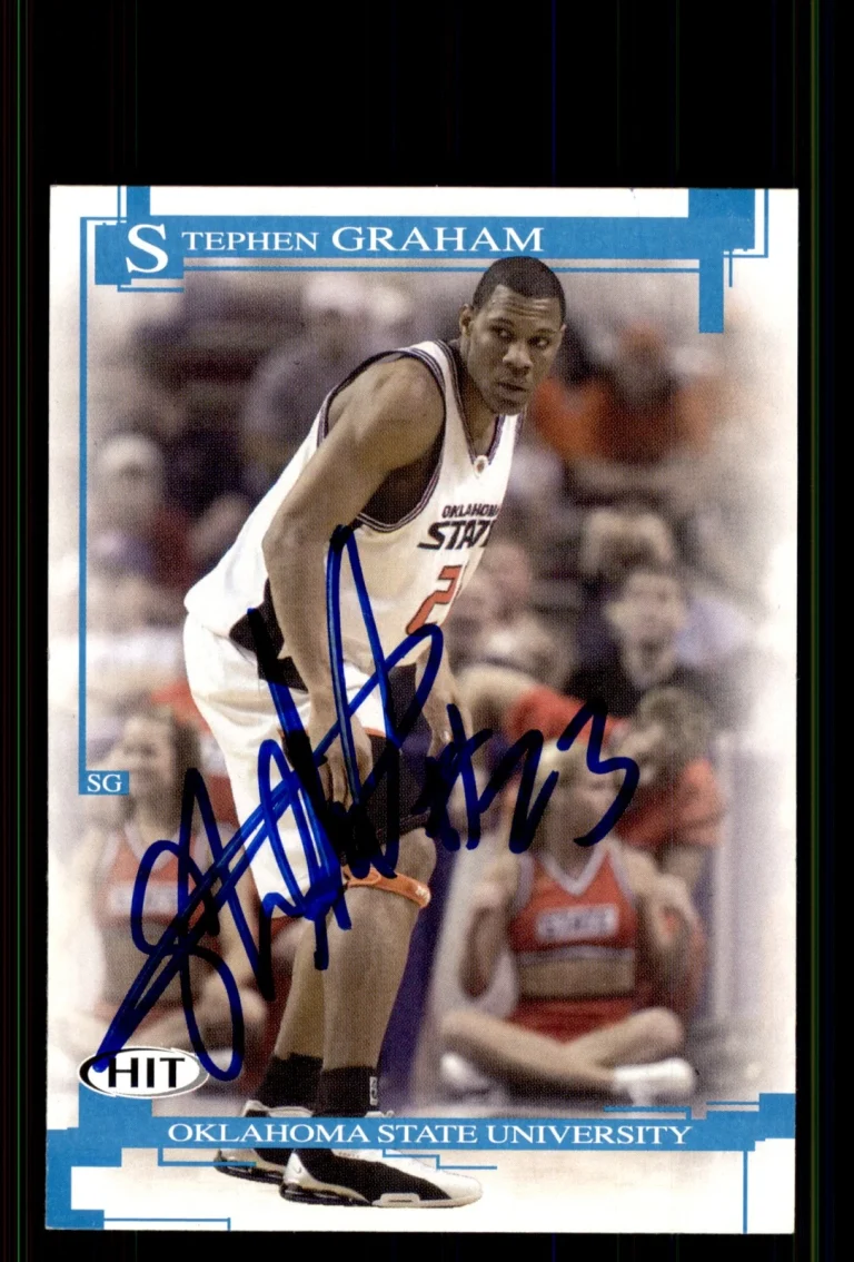 Signed Basketball Card Auto Stephen Graham 2005 SAGE HIT #29 Oklahoma State