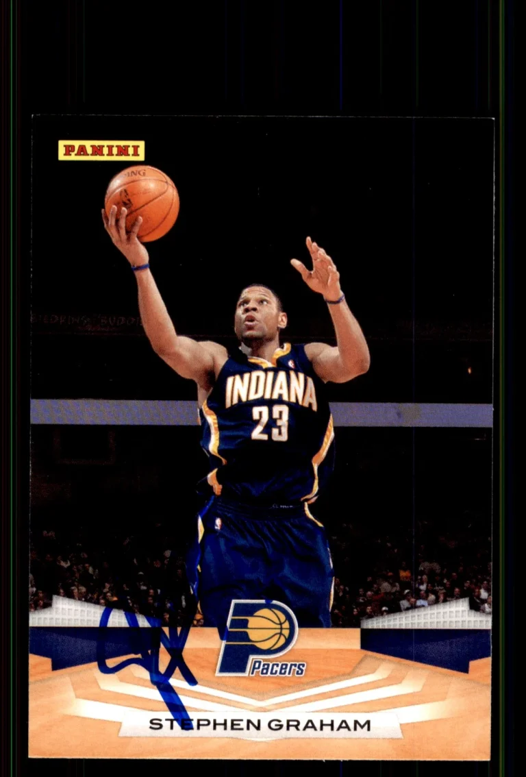 Signed Basketball Card Auto Stephen Graham 2009-10 Panini #89 Indiana Pacers