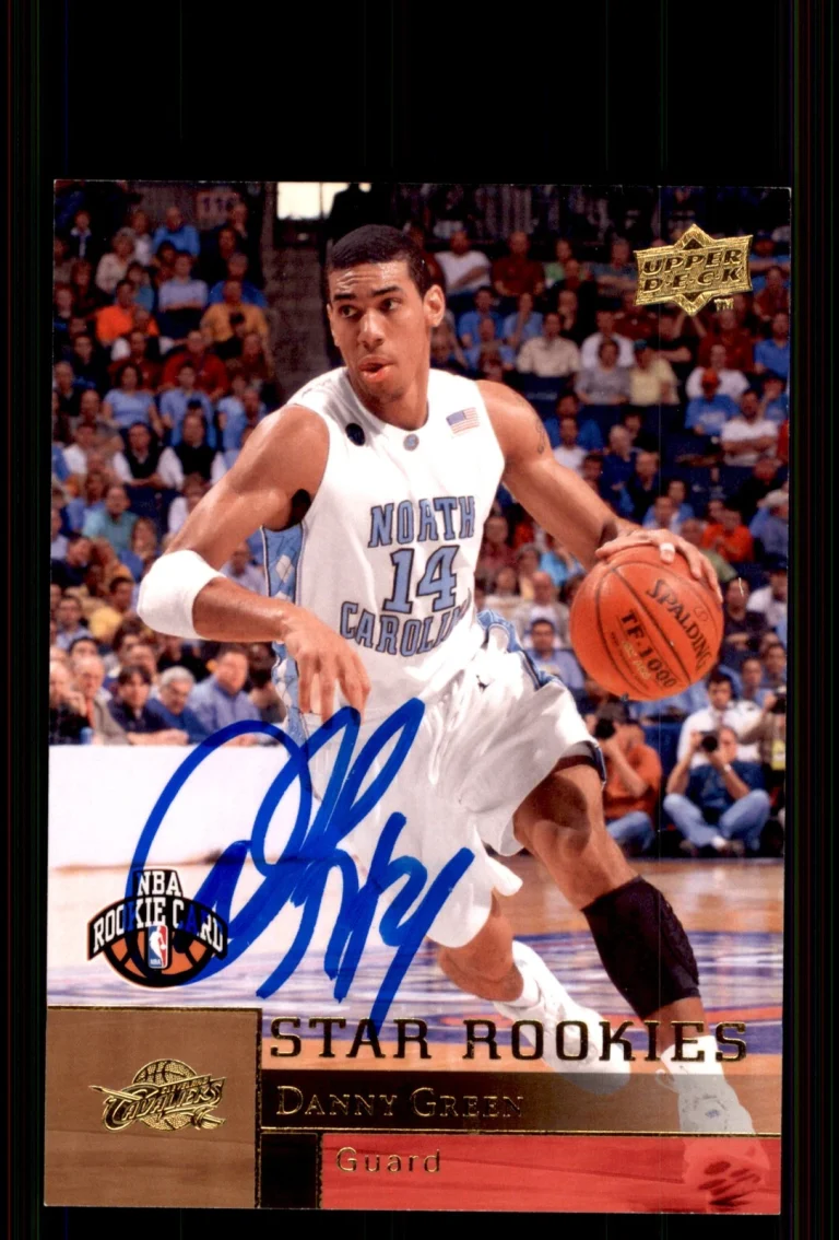 Signed Basketball Card Auto Danny Green 2009-10 Upper Deck #223 Cavaliers