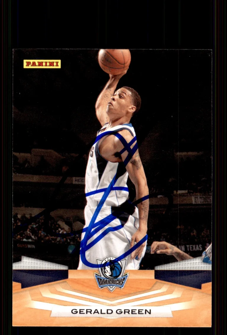 Signed Basketball Card Auto Gerald Green 2009-10 Panini #156 Dallas Mavericks