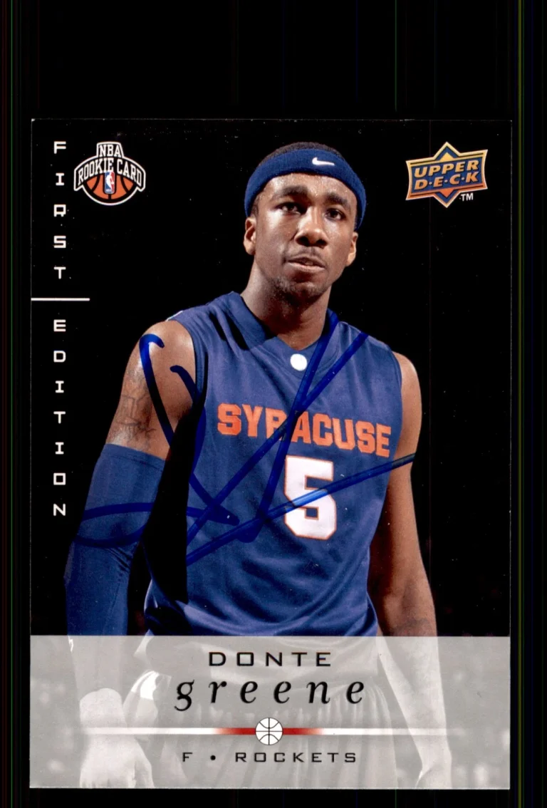 Signed Basketball Card Auto Donte Greene 2008-09 Upper Deck First Edition #240