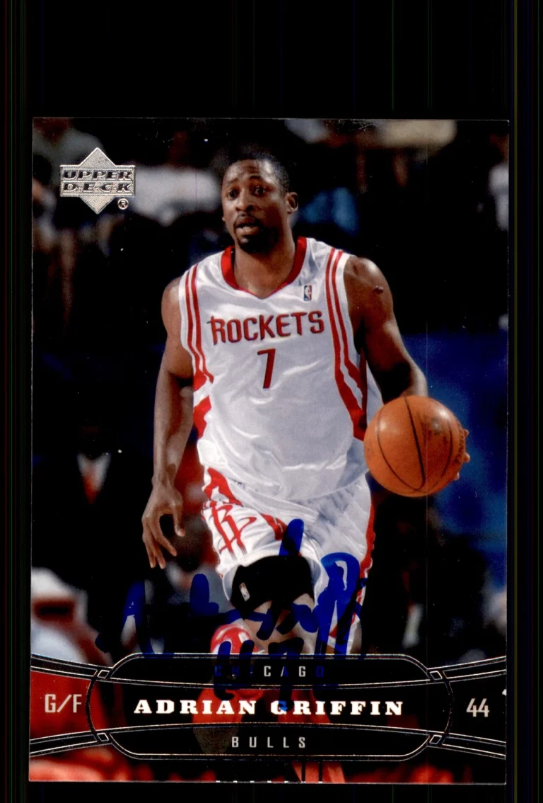 Signed Basketball Card Auto Adrian Griffin 2004-05 Upper Deck #13 Chicago Bulls