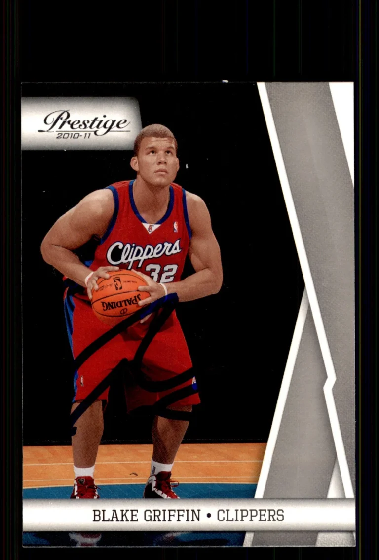 Signed Basketball Card Auto Blake Griffin 2010-11 Panini Prestige #46 Clippers