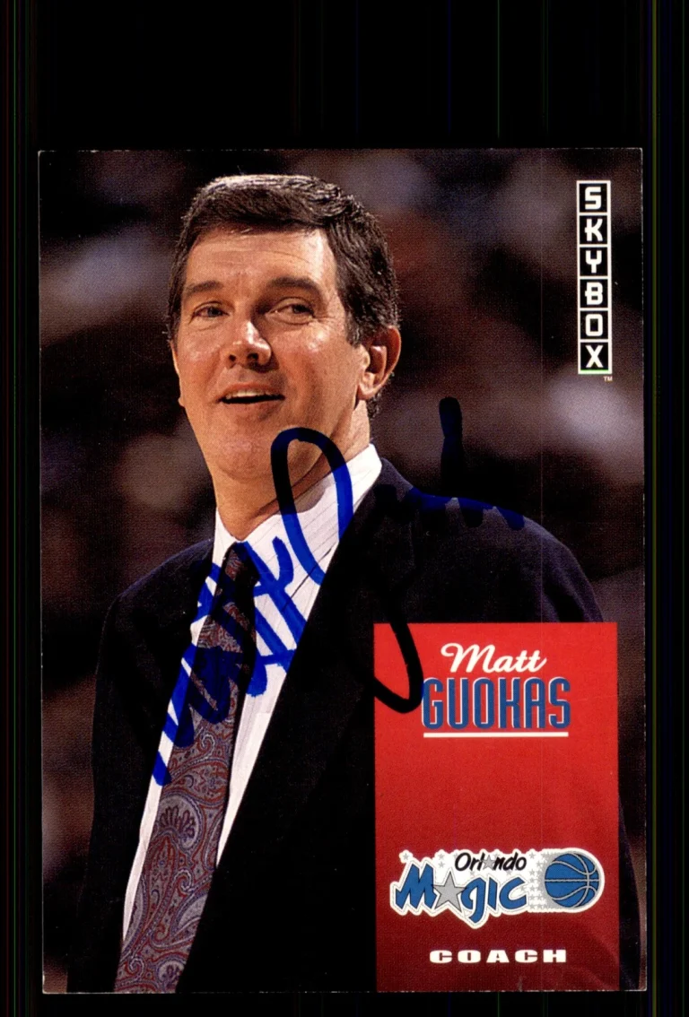 Signed Basketball Card Auto Matt Guokas 1992-93 SkyBox #273 Orlando Magic