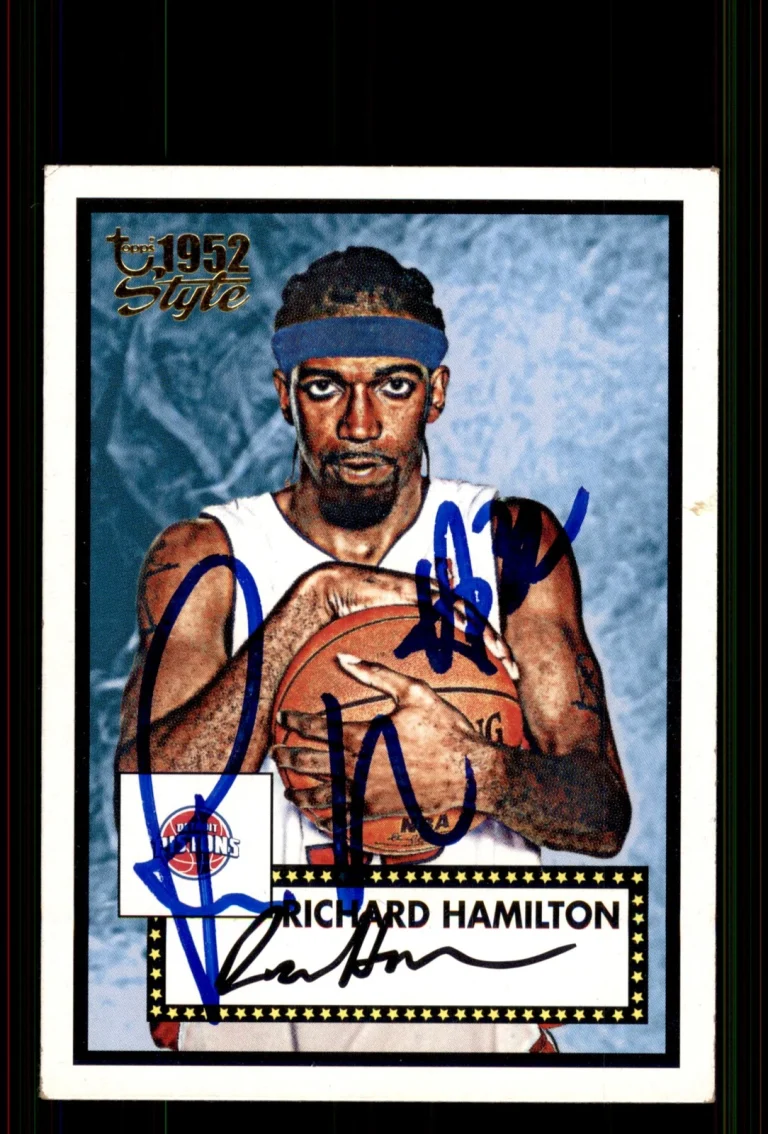 Signed Basketball Card Auto Richard Hamilton 2005-06 Topps 1952 Style #44