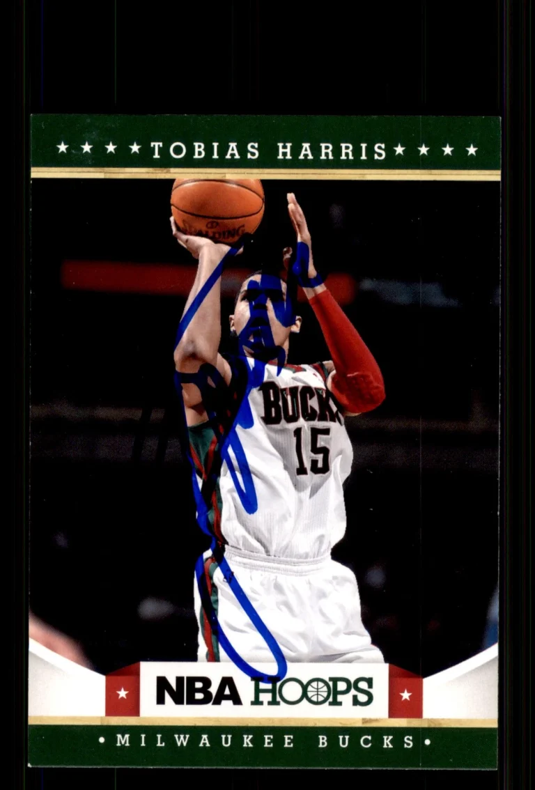 Signed Basketball Card Auto Tobias Harris 2012-13 Hoops #240 Milwaukee Bucks