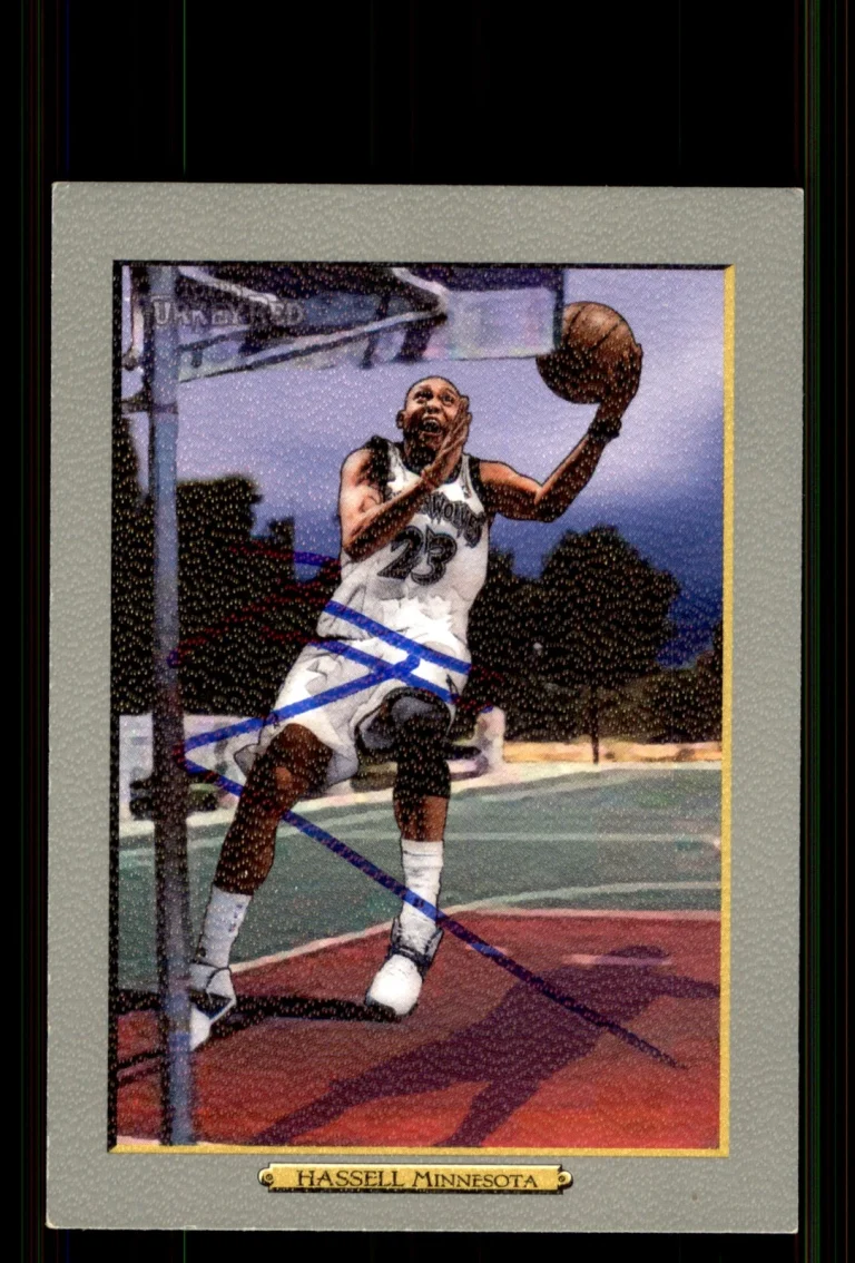 Signed Basketball Card Auto Trenton Hassell 2006-07 Topps Turkey Red #128