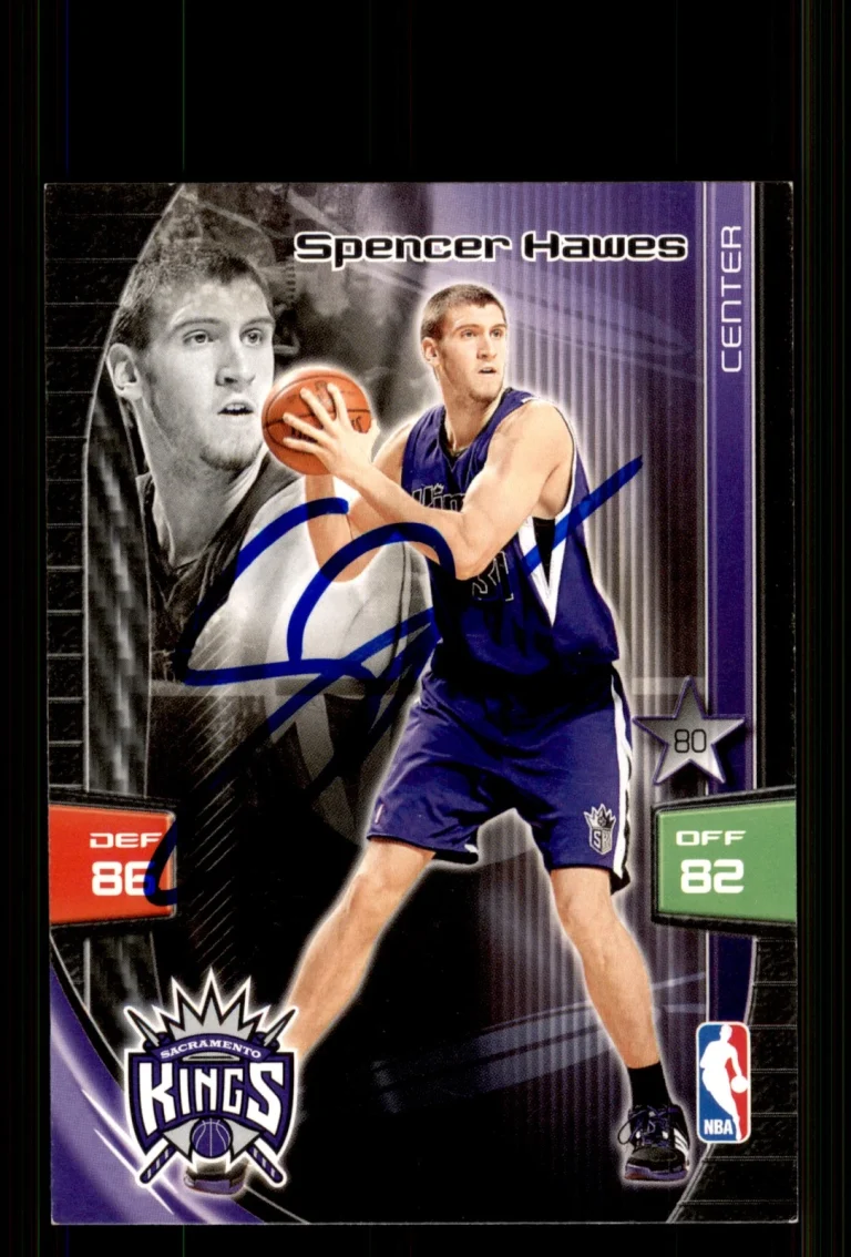 Signed Basketball Card Auto Spencer Hawes 2009-10 Panini Adrenalyn XL Kings