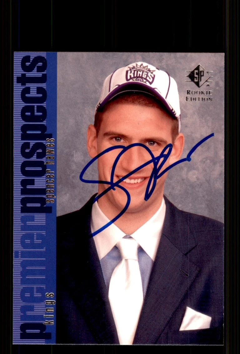Signed Basketball Card Auto Spencer Hawes 2007-08 SP Rookie Edition #112 Kings