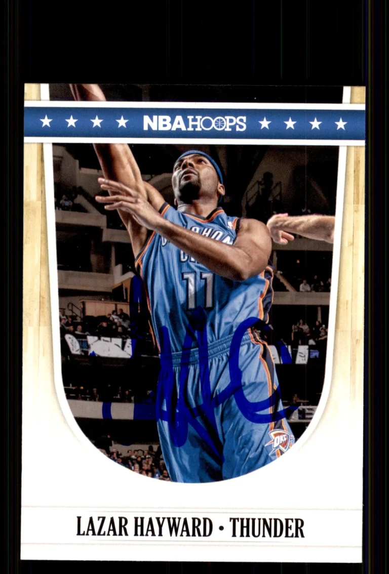 Signed Basketball Card Auto Lazar Hayward 2011-12 Hoops #135 Thunder