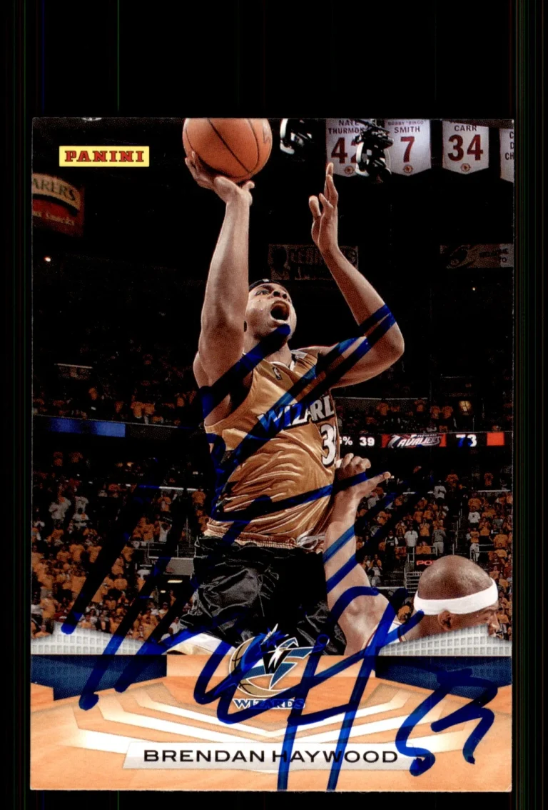 Signed Basketball Card Auto Brendan Haywood 2009-10 Panini #145 Wizards