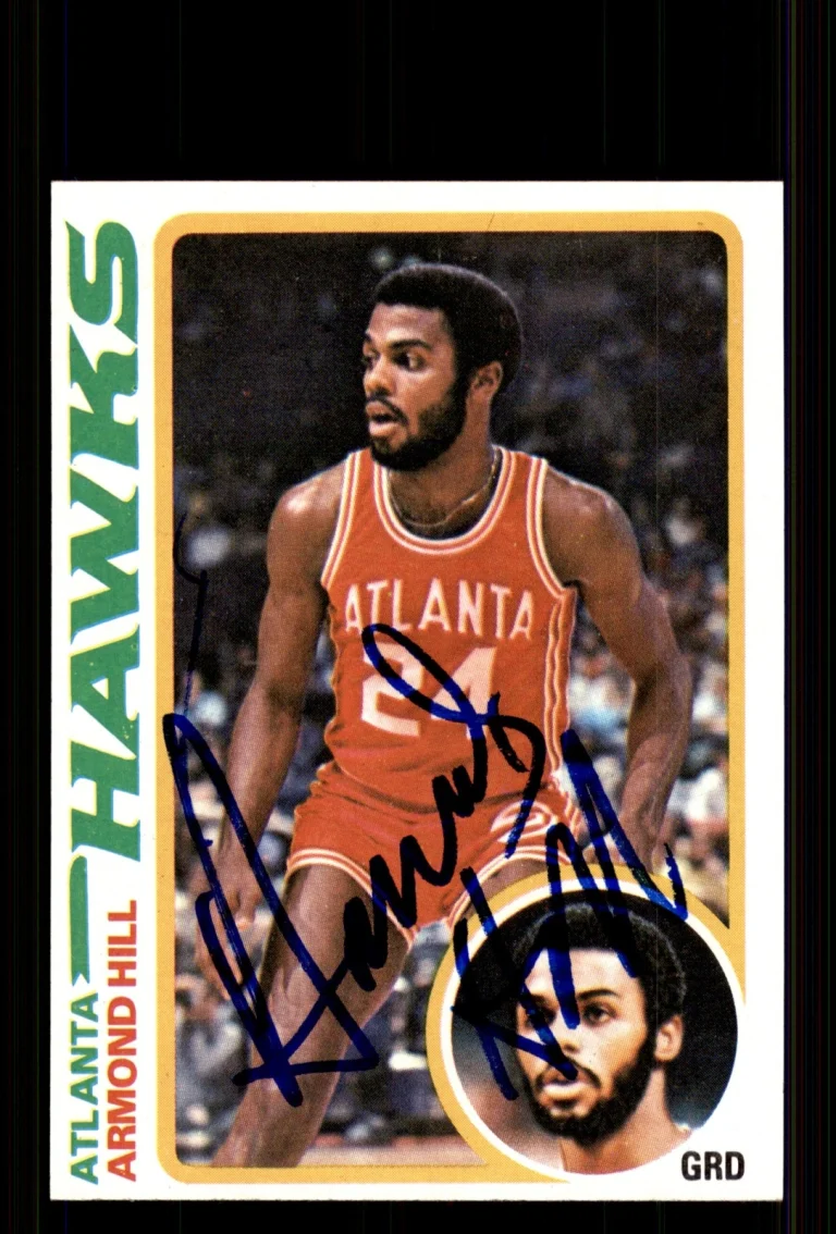 Signed Basketball Card Auto Armond Hill 1978-79 Topps #70 Atlanta Hawks