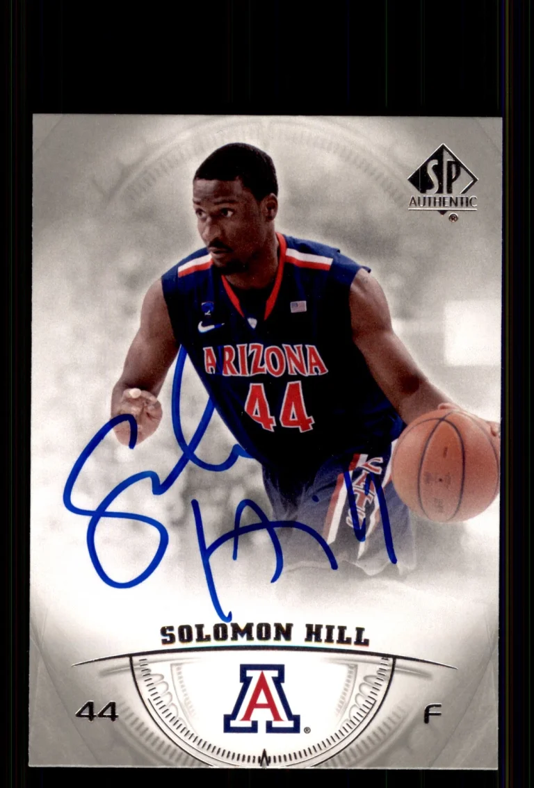 Signed Basketball Card Auto Solomon Hill 2013-14 SP Authentic #24 Arizona