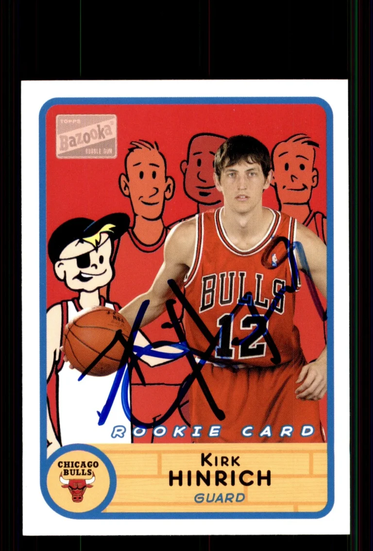 Signed Basketball Card Auto Kirk Hinrich 2003-04 Bazooka #282 Chicago Bulls