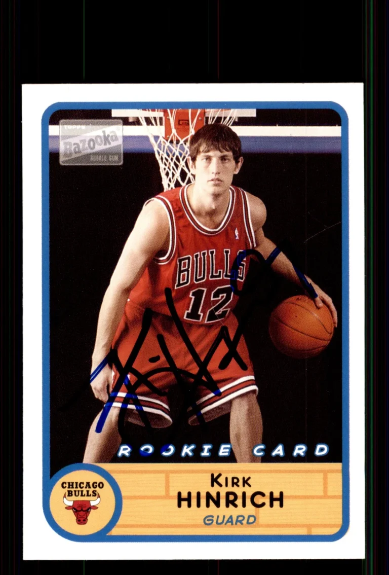 Signed Basketball Card Auto Kirk Hinrich 2003-04 Bazooka #270 Chicago Bulls