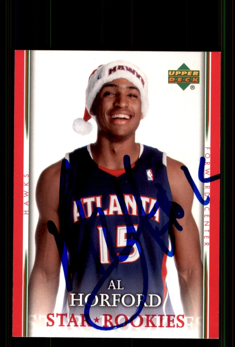 Signed Basketball Card Auto Al Horford 2007-08 Upper Deck #SH-AH Atlanta Hawks