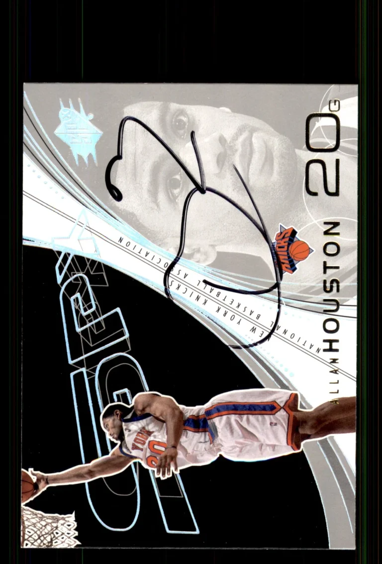 Signed Basketball Card Auto Allan Houston 2002-03 SPx #56 New York Knicks