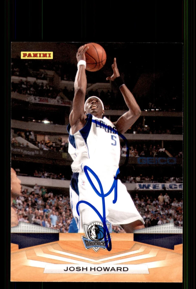 Signed Basketball Card Auto Josh Howard 2009-10 Panini #163 Dallas Mavericks