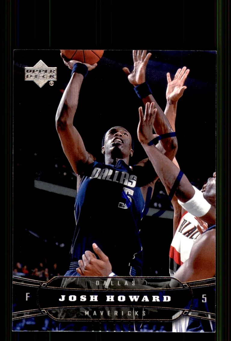 Signed Basketball Card Auto Josh Howard 2004-05 Upper Deck #37 Dallas Mavericks