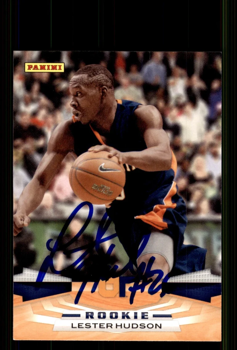 Signed Basketball Card Auto Lester Hudson 2009-10 Panini #398 Boston Celtics
