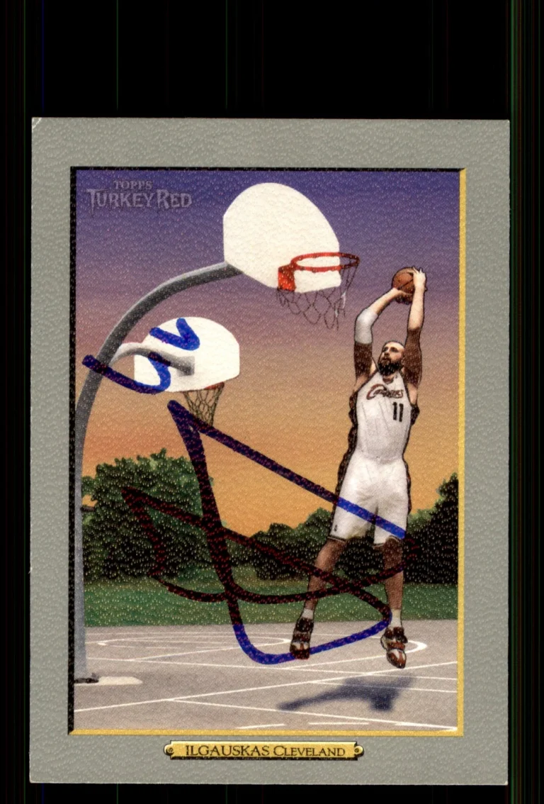 Signed Basketball Card Auto Zydrunas Ilgauskas 2006-07 Topps Turkey Red #168