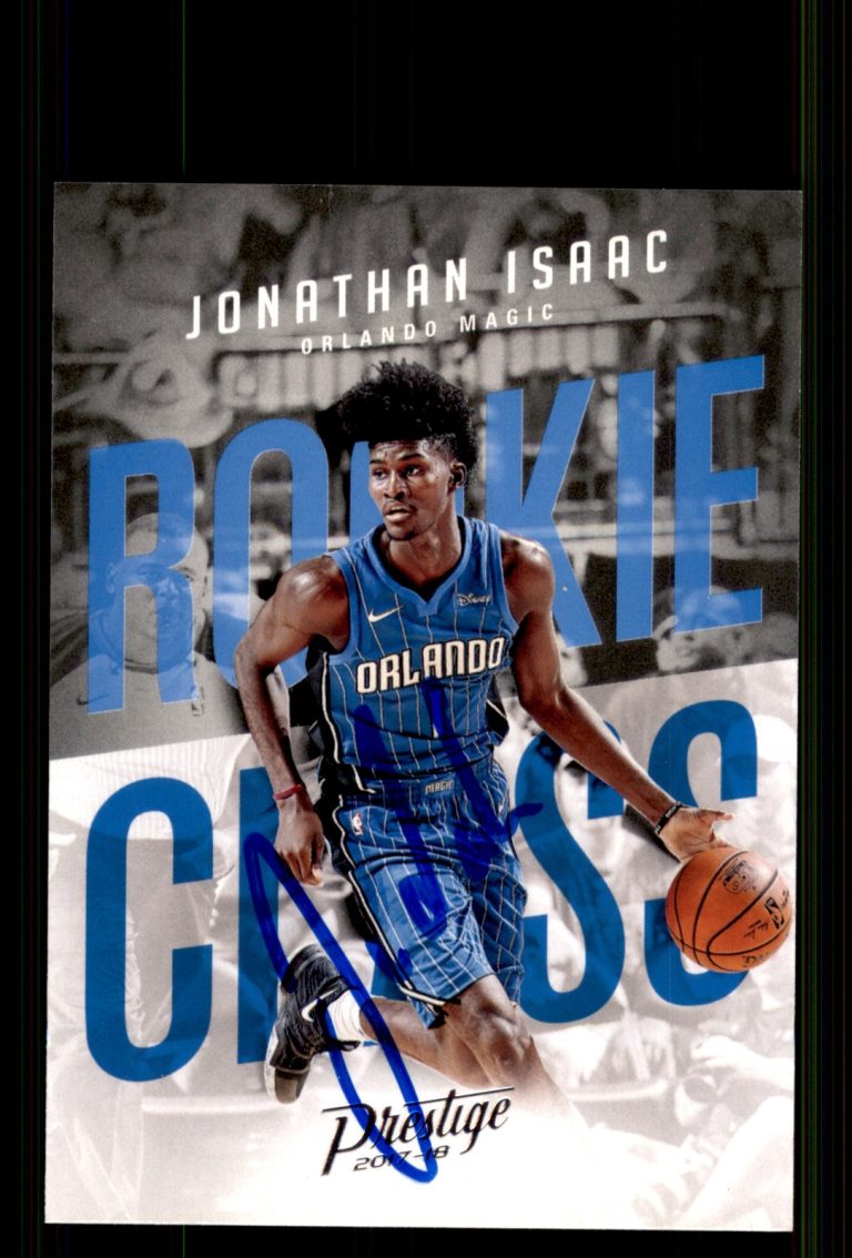 Signed Basketball Card Auto Jonathan Isaac 2017-18 Panini Prestige #6 Magic