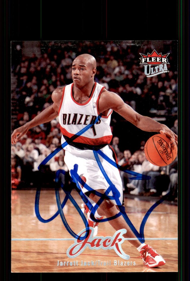 Signed Basketball Card Auto Jarrett Jack 2007-08 Ultra #157 Trail Blazers