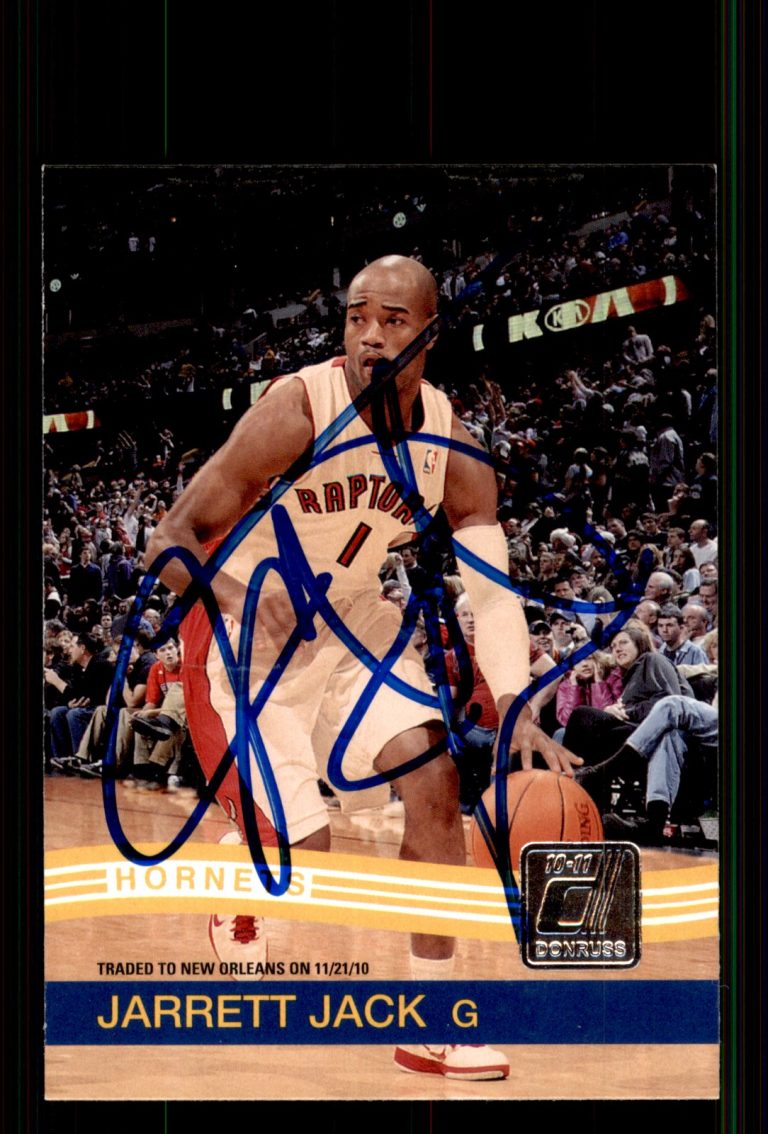 Signed Basketball Card Auto Jarrett Jack 2010-11 Donruss #33 New Orleans Hornets
