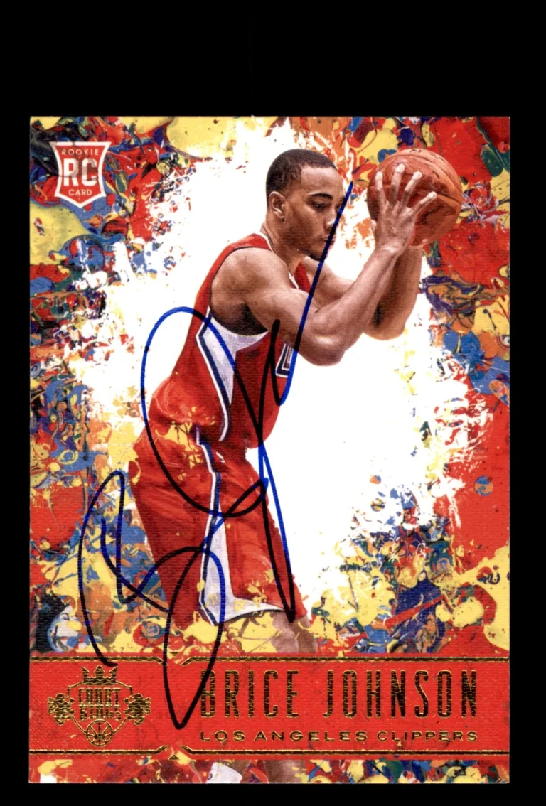 Signed Basketball Card Auto Brice Johnson 2016-17 Panini Court Kings #144