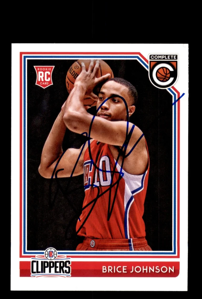 Signed Basketball Card Auto Brice Johnson 2016-17 Panini Complete #71 Clippers