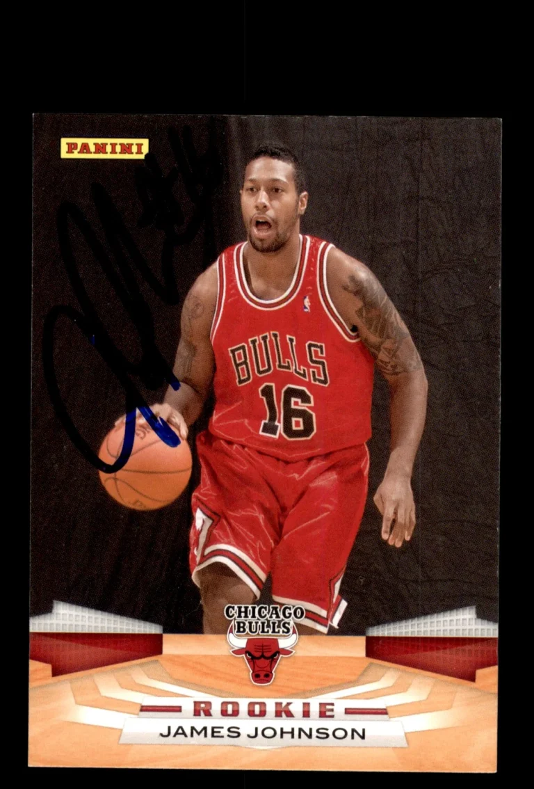Signed Basketball Card Auto James Johnson 2009-10 Panini #316 Chicago Bulls