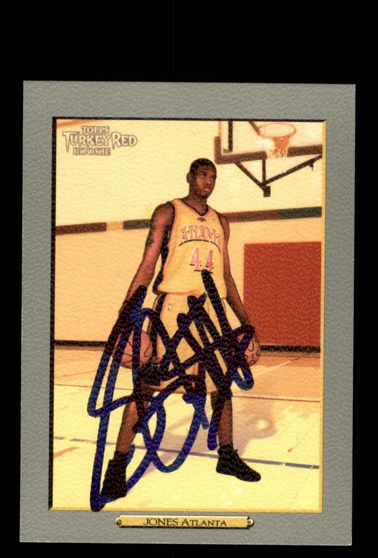 Signed Basketball Card Auto Solomon Jones 2006-07 Topps Turkey Red #184