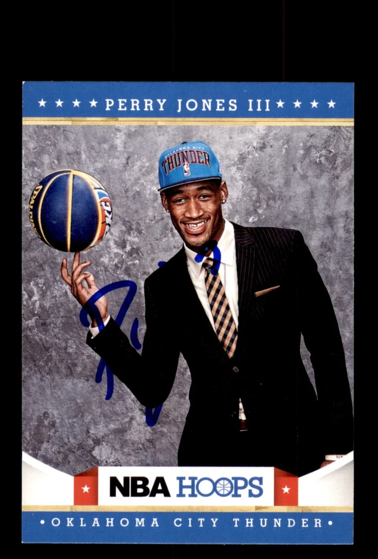 Signed Basketball Card Auto Perry Jones III 2012-13 Hoops #291 Oklahoma City
