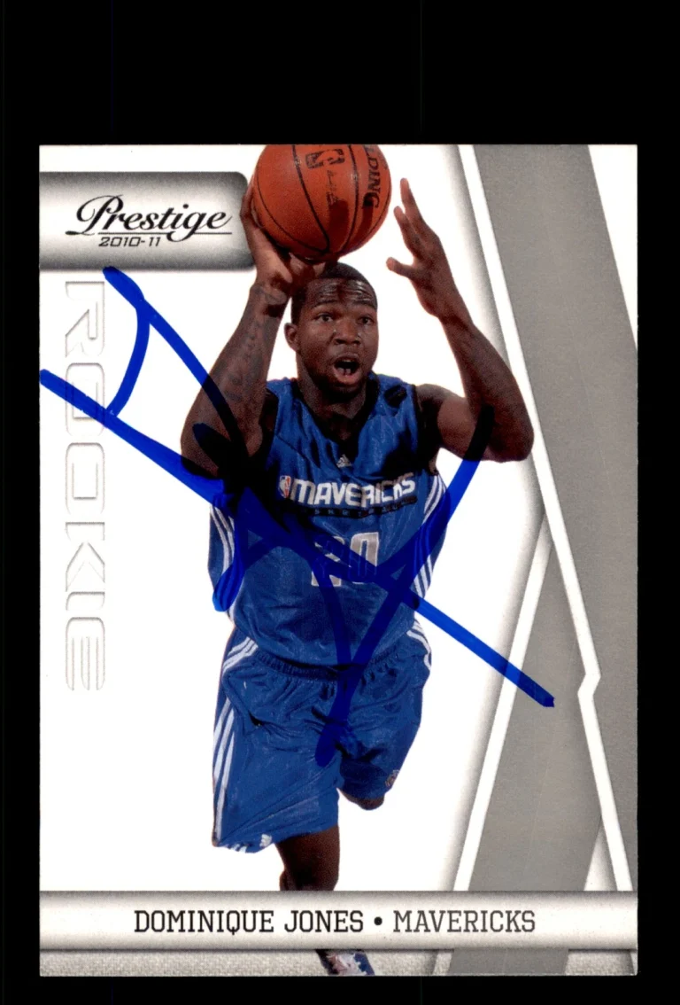 Signed Basketball Card Auto Dominique Jones 2010-11 Panini Prestige #234