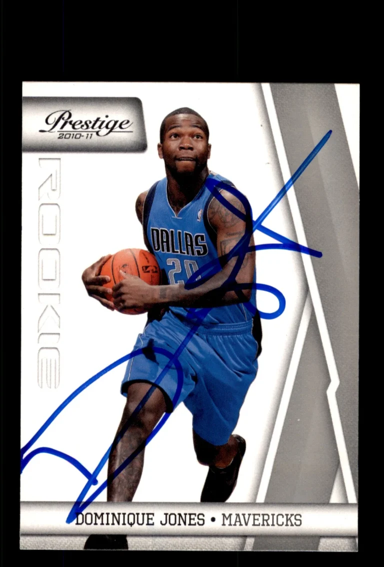 Signed Basketball Card Auto Dominique Jones 2010-11 Panini Prestige #175