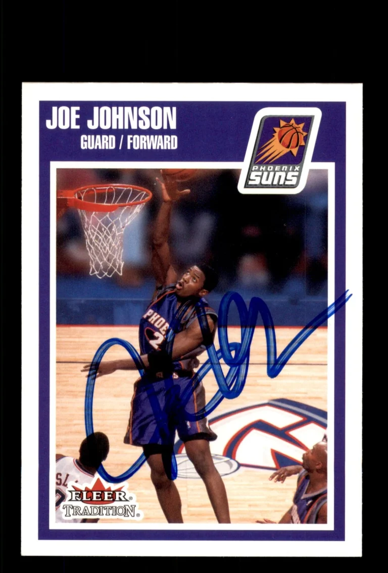 Signed Basketball Card Auto Joe Johnson 2002-03 Fleer Tradition #207 Suns