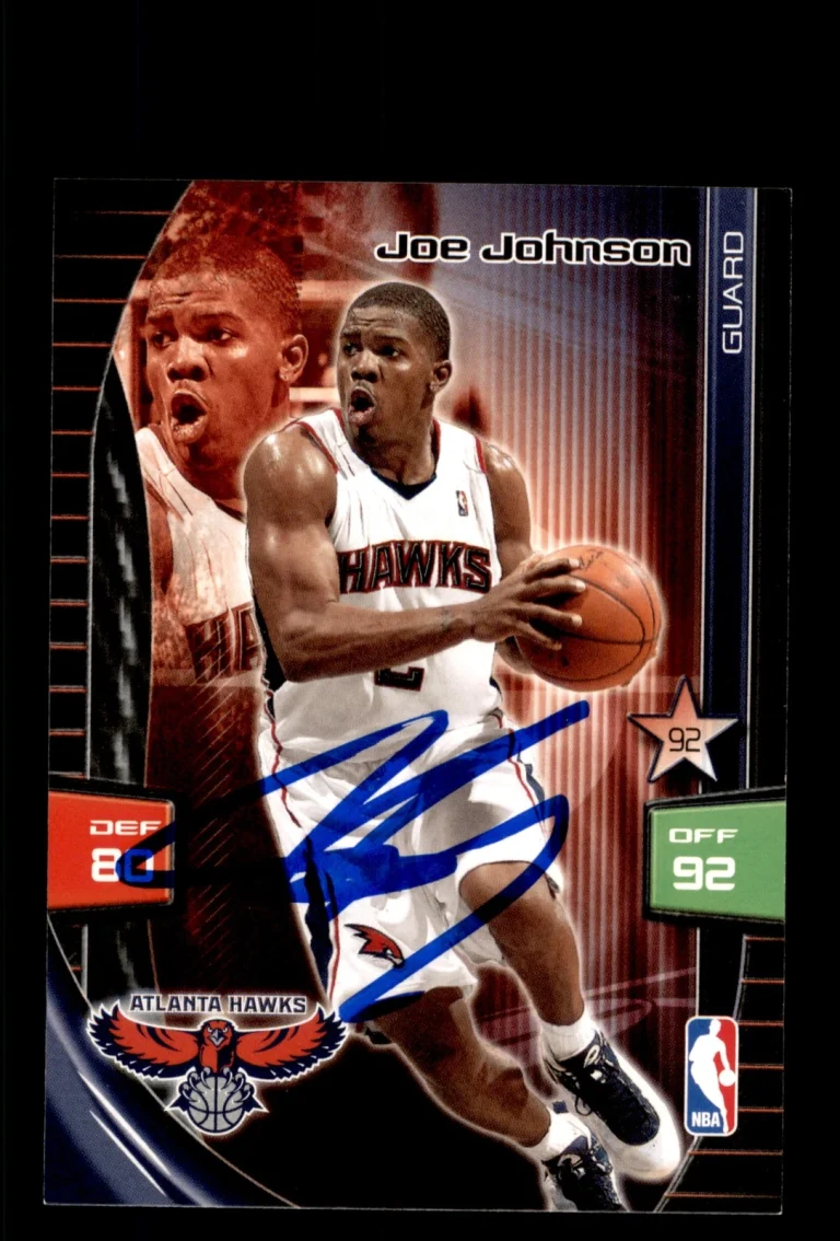 Signed Basketball Card Auto Joe Johnson 2009-10 Panini Adrenalyn XL Hawks