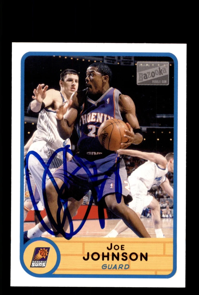 Signed Basketball Card Auto Joe Johnson 2003-04 Bazooka #126 Phoenix Suns
