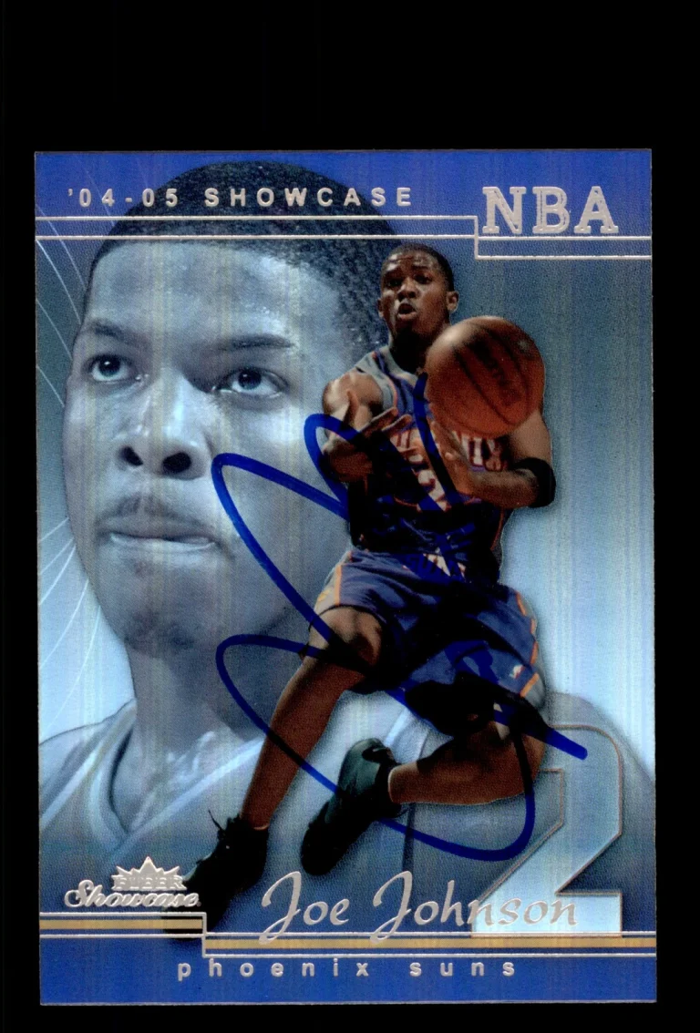 Signed Basketball Card Auto Joe Johnson 2004-05 Fleer Showcase #37 Phoenix Suns