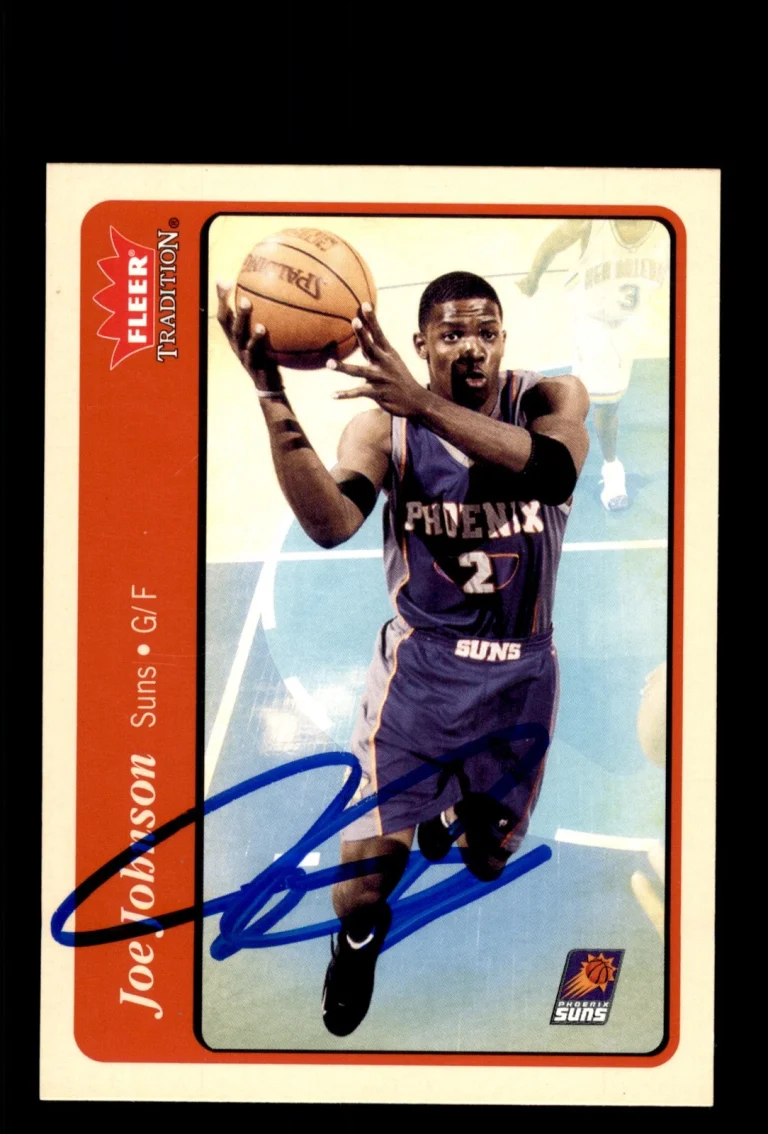 Signed Basketball Card Auto Joe Johnson 2004-05 Fleer Tradition #200 Suns
