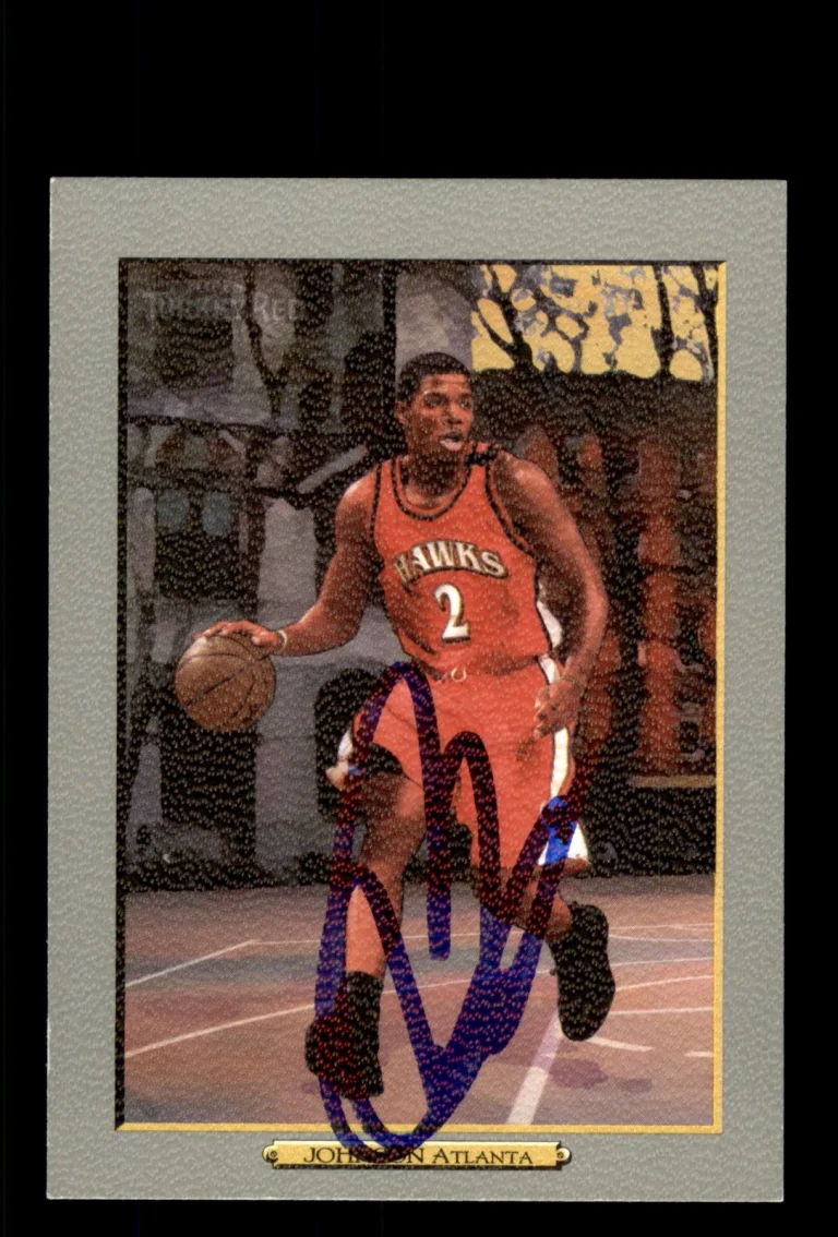 Signed Basketball Card Auto Joe Johnson 2006-07 Topps Turkey Red #7