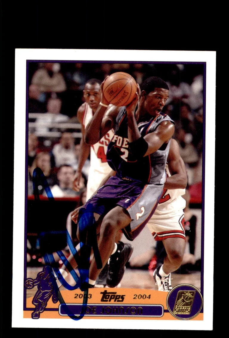 Signed Basketball Card Auto Joe Johnson 2003-04 Topps #137 Phoenix Suns
