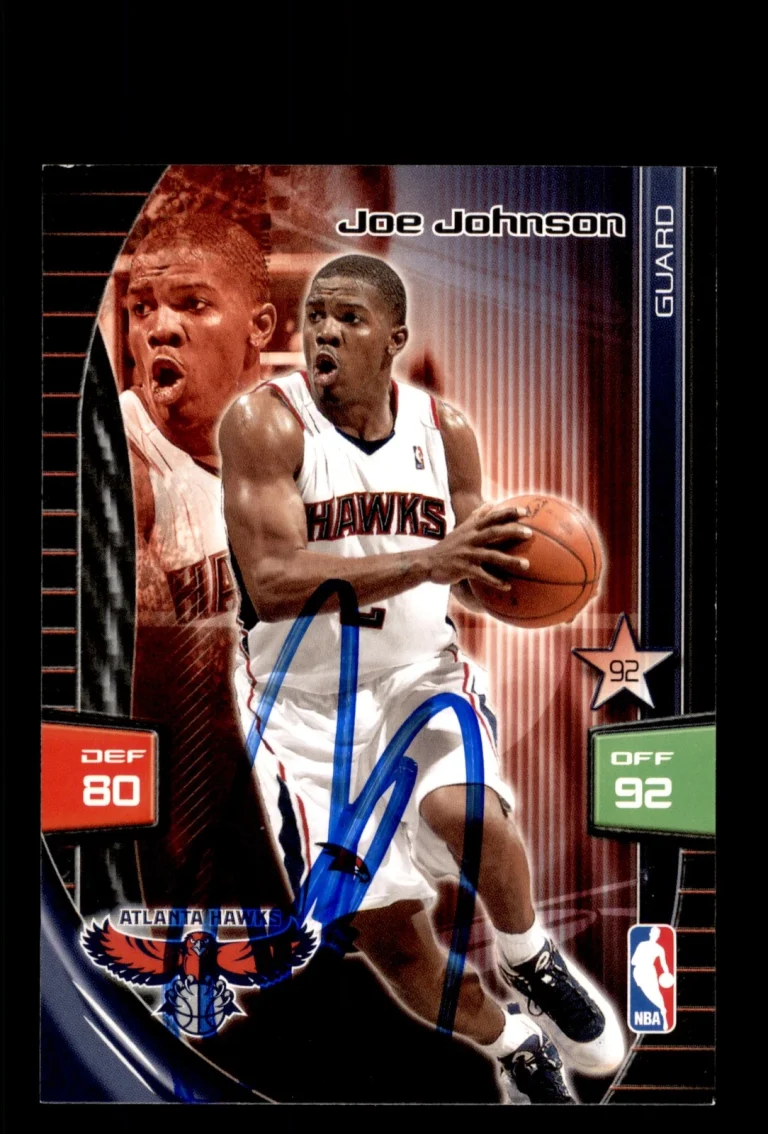 Signed Basketball Card Auto Joe Johnson 2009-10 Panini Adrenalyn XL Hawks