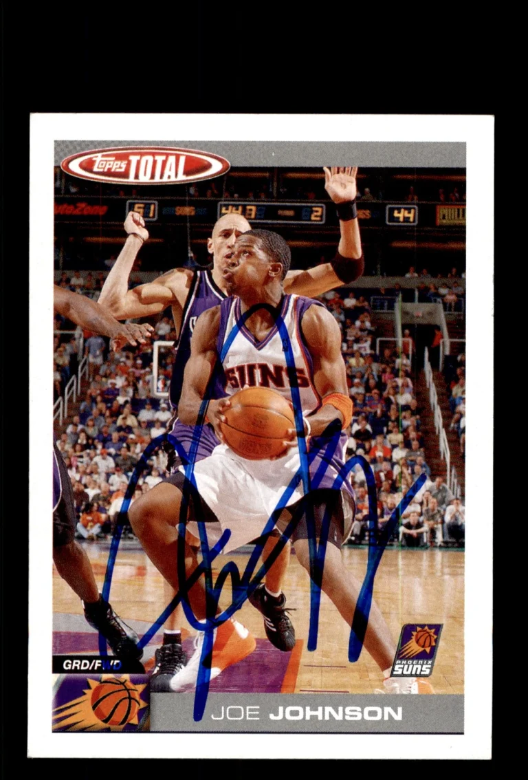 Signed Basketball Card Auto Joe Johnson 2004-05 Topps Total #279 Phoenix Suns