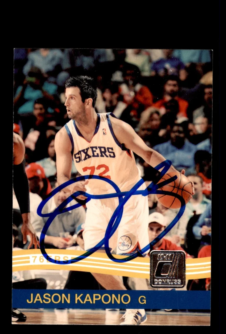 Signed Basketball Card Auto Jason Kapono 2010-11 Donruss #29 Philadelphia 76ers