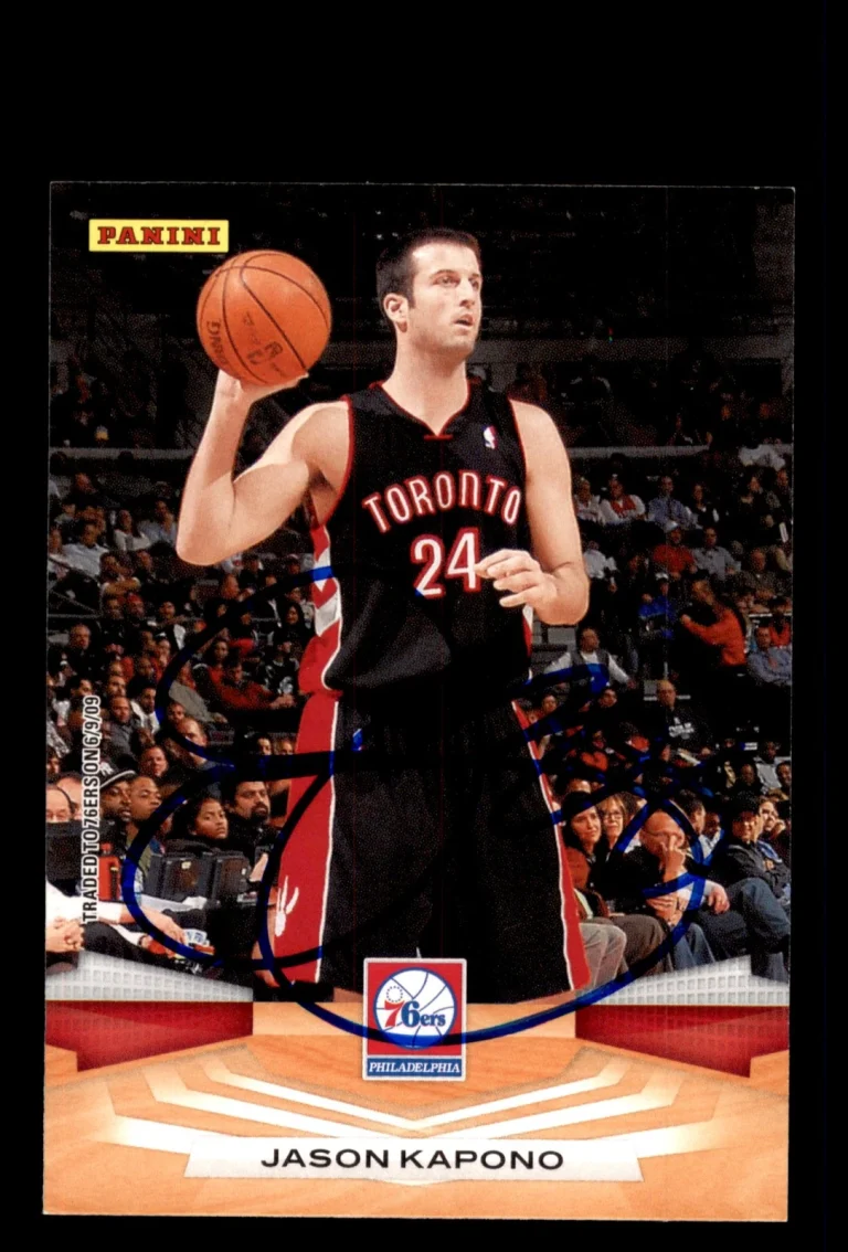 Signed Basketball Card Auto Jason Kapono 2009-10 Panini #35 Philadelphia 76ers