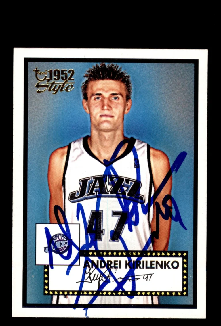 Signed Basketball Card Auto Andrei Kirilenko 2005-06 Topps 1952 Style #33