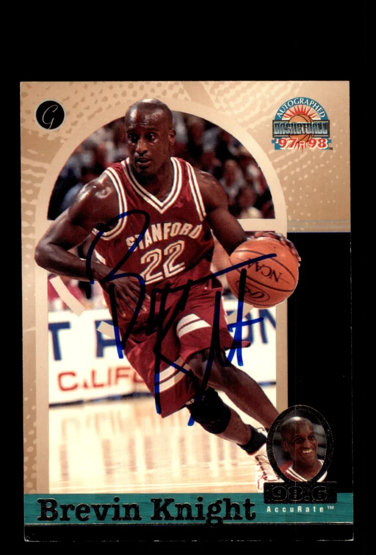 Signed Basketball Card Auto Brevin Knight 1997-98 Score Board #8 Cavaliers