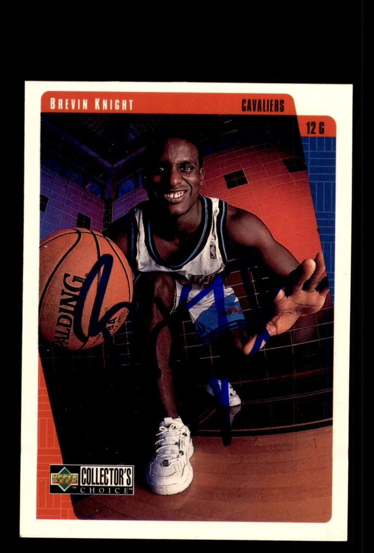 Signed Basketball Card Auto Brevin Knight 1997-98 Collector's Choice #224