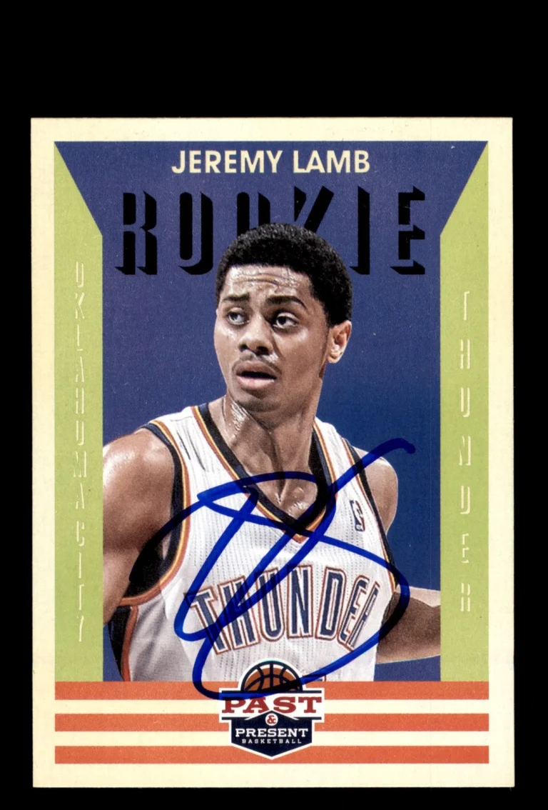 Signed Basketball Card Auto Jeremy Lamb 2012-13 Panini Past & Present #223